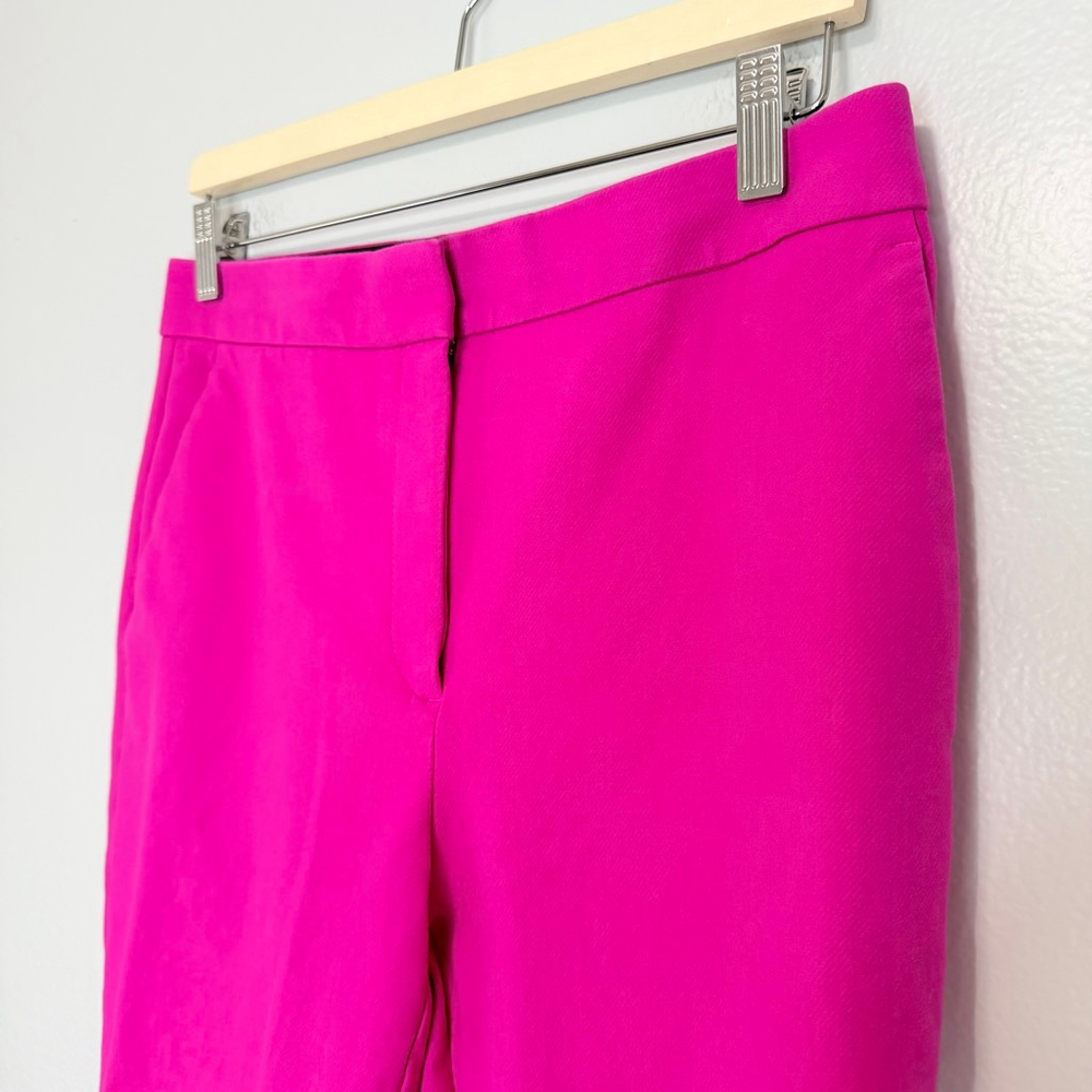 Ann Taylor Pink Ankle Cropped Trouser Pants Size 6 - Picture 3 of 12